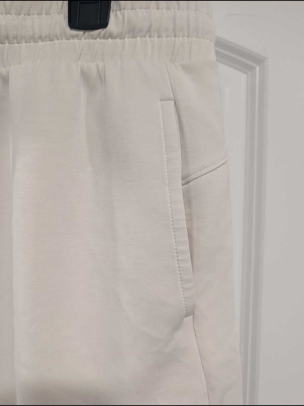 2 Pcs Member's Mark Women's Short-Sleeve Crewneck T-Shirt & Shorts Beige Size L - Picture 9 of 14